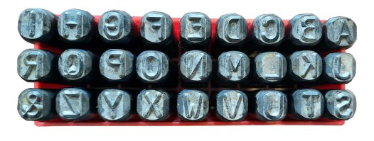 Ručn&iacute; razidla Ostr&eacute; negativn&iacute; -  Abeceda  10mm