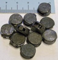 Olověn&eacute; plomby o průměru 12mm