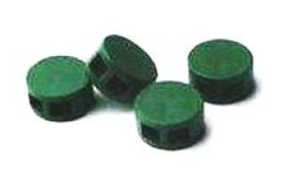 Plastov&eacute; plomby o průměru 10mm - zelen&eacute;