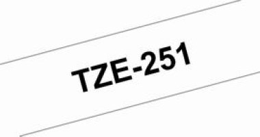 TZe-251 laminovan&aacute; p&aacute;ska &scaron;&iacute;ře 24mm čern&aacute; na b&iacute;l&eacute;, d&eacute;lka 8m