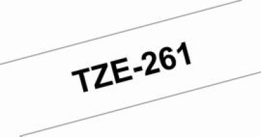 TZe-261 laminovan&aacute; p&aacute;ska &scaron;&iacute;ře 36mm čern&aacute; na b&iacute;l&eacute;, d&eacute;lka 8m