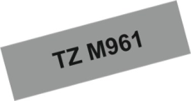 TZe-M961 laminovan&aacute; p&aacute;ska &scaron;&iacute;ře 36mm čern&aacute; na stř.,d&eacute;lka 8m